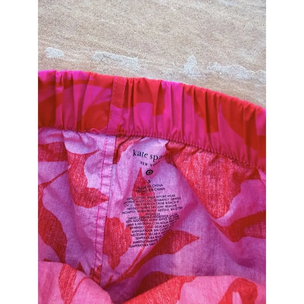 Kate Spade x Target, Girl’s Green Ruffle Pink Floral Pull On Shorts Lot Of 2 S